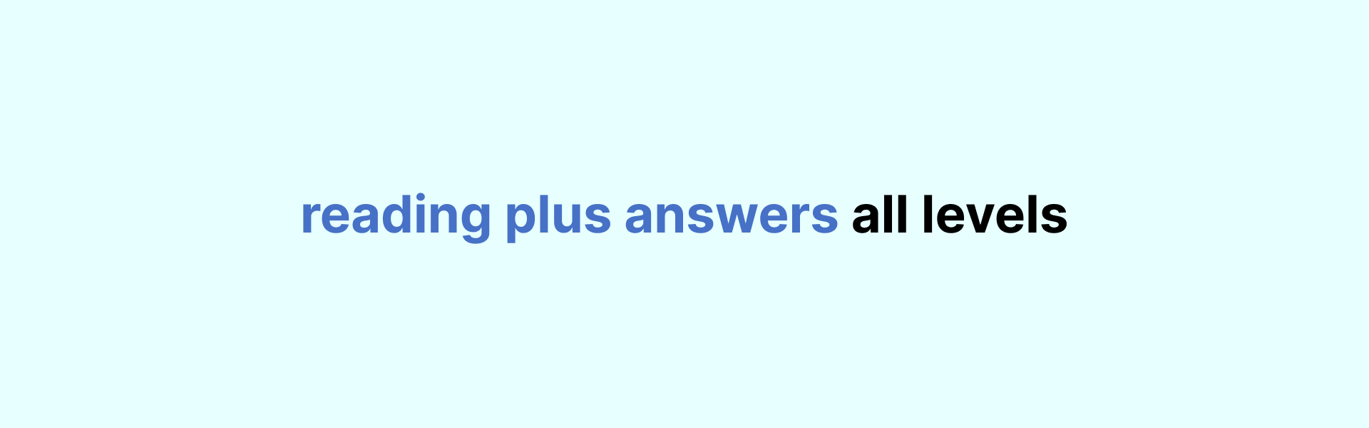 reading plus answers - all levels and stories