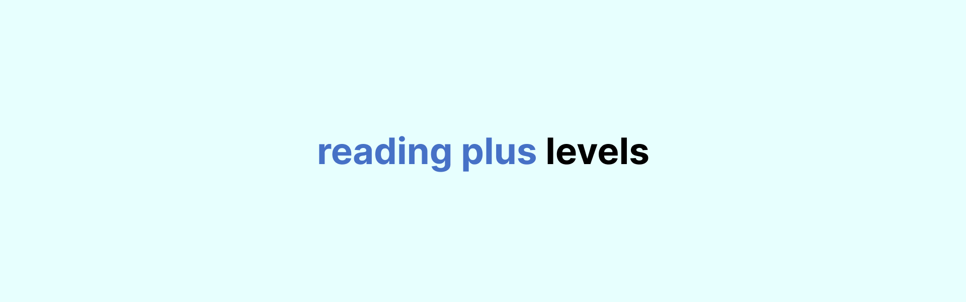 reading plus levels